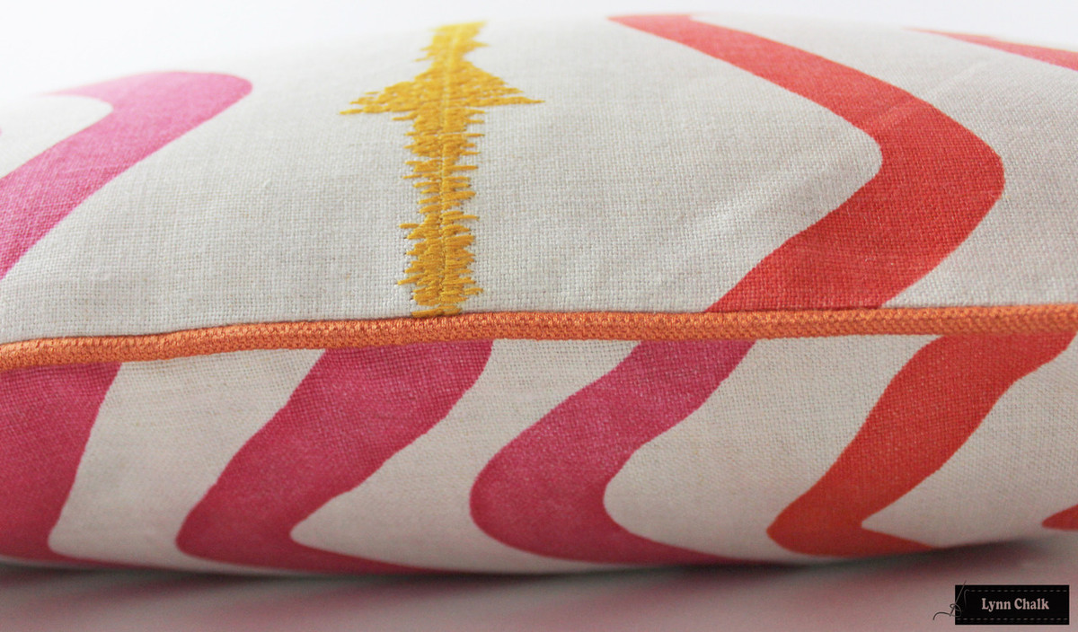 Christopher Farr Rick Rack Custom Pillows By Kit Kemp