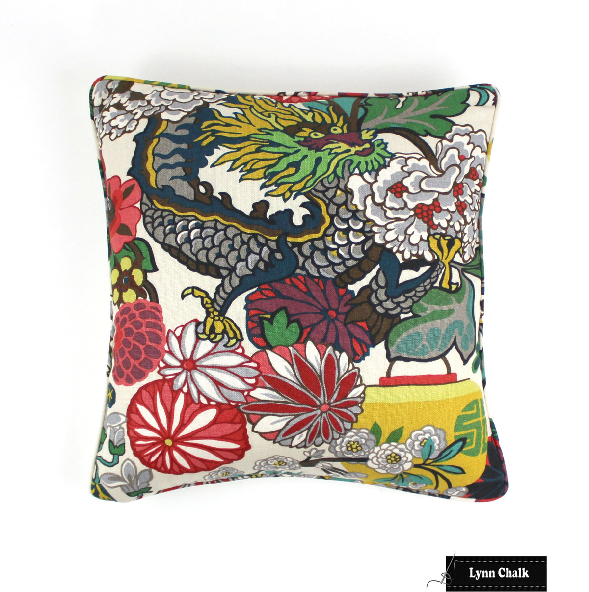 Pillow In Schumacher Chiang Mai Dragon