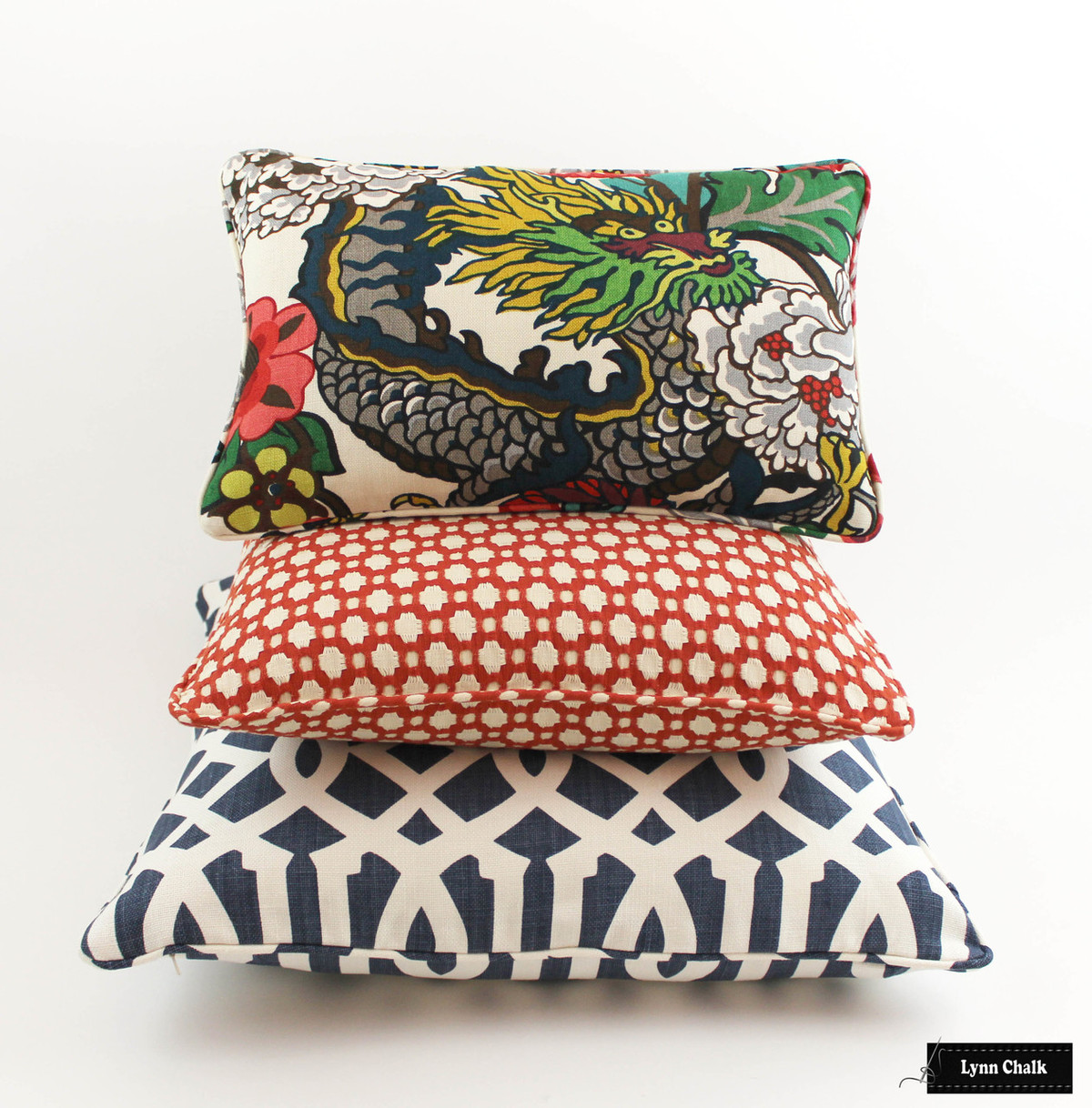 Pillow In Schumacher Chiang Mai Dragon