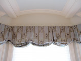 Balloon Pleated Valance in Robert Allen in Gwenevere-Cove