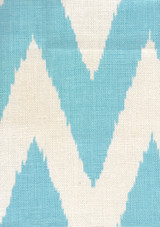 Quadrille Tashkent Royal Blue on Oyster - Contact me to confirm stock is available before ordering
