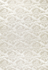 Celerie Kemble for Schumacher Cirrus Clouds Fog & Chalk Wallpaper (Priced and Sold as 8 Yard Double Roll)