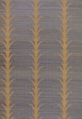 Celerie Kemble for Schumacher Acanthus Stripe Tumeric Wallpaper (Priced and Sold as an 8 Yard Roll)