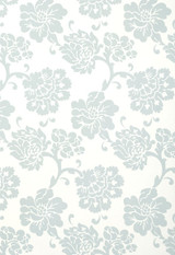 Schumacher Albero Floreale Damask Aqua Wallpaper 5003622 (Priced and Sold as 9 Yard Double Roll)