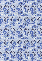 Schumacher Rampura Wallpaper Delft 5005341 (Priced and Sold as 9 Yard Double Roll)