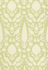 Schumacher Chenonceau Wallpaper Sage 5004120 (Priced and Sold as 9 Yard Double Roll)