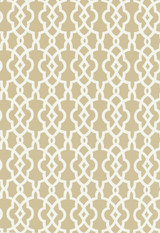 Schumacher Summer Palace Fret Wallpaper Sand 5005140 (Priced and Sold as 9 Yard Double Roll)