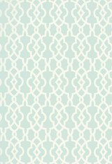 Schumacher Summer Palace Fret Wallpaper Mineral 5005143 (Priced and Sold as 9 Yard Double Roll)