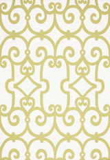 Schumacher Manor Gate Wallpaper Aloe 5005050 (Priced and Sold as 9 Yard Double Roll) 