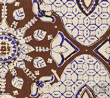 Quadrille New Batik New Brown New Navy Tan - 5 Yard Minimum Order