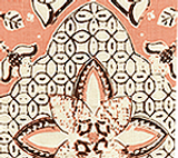 Quadrille New Batik Pacific Blue New Navy Tan - Contact me to confirm stock is available before ordering  