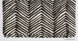 Roman Shade in Zig Zag Brown on Tint