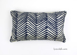 Quadrille Alan Campbell Zig Zag Navy On Tint - Contact me to confirm stock is available before ordering  