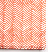 Roman Shade in Zig Zag in Orange