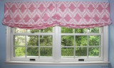 Relaxed Roman Shade in Christopher Farr Venecia in Hot Pink