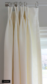 Drapes in Kravet Dublin Linen in Bleach.