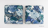 Chiang Mai Dragon - Custom Cushions by Lynn Chalk in China Blue