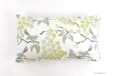 Custom Pillow with welting by Lynn Chalk in Galbraith & Paul in Birds 14 X 24