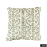 Sister Parish Dolly Sage Green Pillow with Self Welt