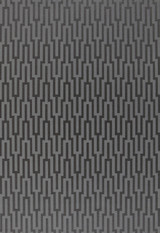 Schumacher Metropolitan Fret Wallpaper Black Pearl 5005895 (Priced and Sold as 11 Yard Double Roll) 