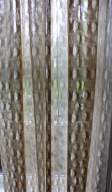 Custom Drapes by Lynn Chalk in Isis Ombre in Creme. 