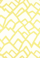 Zimba Wallpaper in Soft Chartreuse