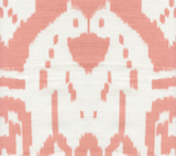 Quadrille China Seas Island Ikat Light Salmon on White