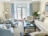 Fan Pleated Drapes in Kravet Dublin Linen (Comes in Over 50 Beautiful Colors)