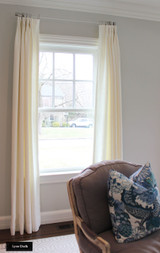 Drapes in Kravet Dublin Linen in Bleach.