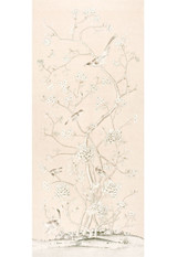 Chinois Palais Wallcovering by Mary McDonald in Blush Conch