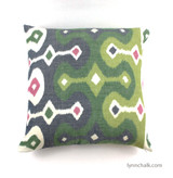 Schumacher Martyn Lawrence Bullard Darya Ikat Pillows (shown in Jewel-comes in other colors)
