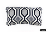 ON SALE 50% Off-Robert Allen Diamond Vista Navy Pillow (choice of sizes) With Welting - Both Sides - Made To Order