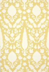 Schumacher Chenonceau Wallpaper Buttercup  5004126 (Priced and Sold as 9 Yard Double Roll)