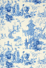 Schumacher Chinois in China Blue