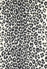 Iconic Leopard Wallcovering in Graphite