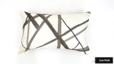 Kelly Wearstler for Lee Jofa/Groundworks Channels Custom Pillows - (Shown in Taupe/Ivory)