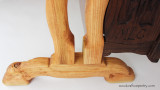 Legs are Hand Carved Locust wood.