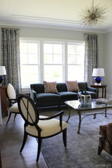 Schumacher Iconic Leopard Custom Drapes (Shown in Fuchsia/Natural - comes in other colors)