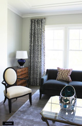 Schumacher Iconic Leopard Roman Shades (Shown in Fuchsia/Natural - comes in other colors)