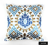 Cowtan & Tout Manuel Canovas Bella in Ciel - 22" Pillows with 1" Flange (Front Only - 2 Pillow Minimum Order)