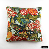 Schumacher Chiang Mai Dragon Roman Shade (shown in Aquamarine-comes in many colors)