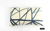 Kelly Wearstler for Lee Jofa Channels Custom Roman Shades - Shown in Ebony/Ivory (Comes in 4 Colors)