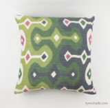 20 X 20 Knife Edge Pillow in Darya Ikat in Jewell