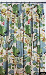 Lee Jofa/GP & J Baker Nympheus Custom Drapes (shown in Stone/Pistachio-comes in other colors)