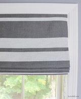 Little Big Stripe in Flint Roman Shade