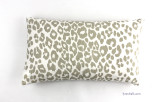 Custom 14 X 24 Knife Edge Pillow in Iconic Leopard in Linen