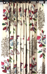 Quadrille Jardin Des Plantes Multi Custom Drapes