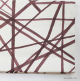 Roman Shade in Kelly Wearstler Channels -Plum/Oatmeal