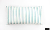 Capri Aqua/White 12 X 22 Pillow