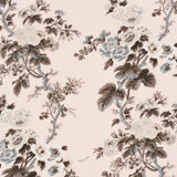 Schumacher Pyne Hollyhock Print Blush Pink